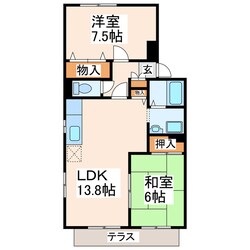 ステーブル長嶺Ａ・Ｂ・Ｃの物件間取画像